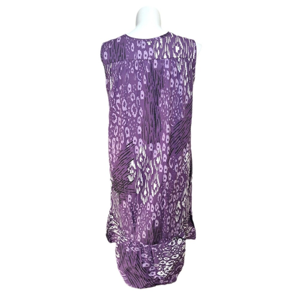 Anthony Richards VTG Purple Printblock Mumu Patio Dress Midi Women's Size XL - Picture 5 of 8